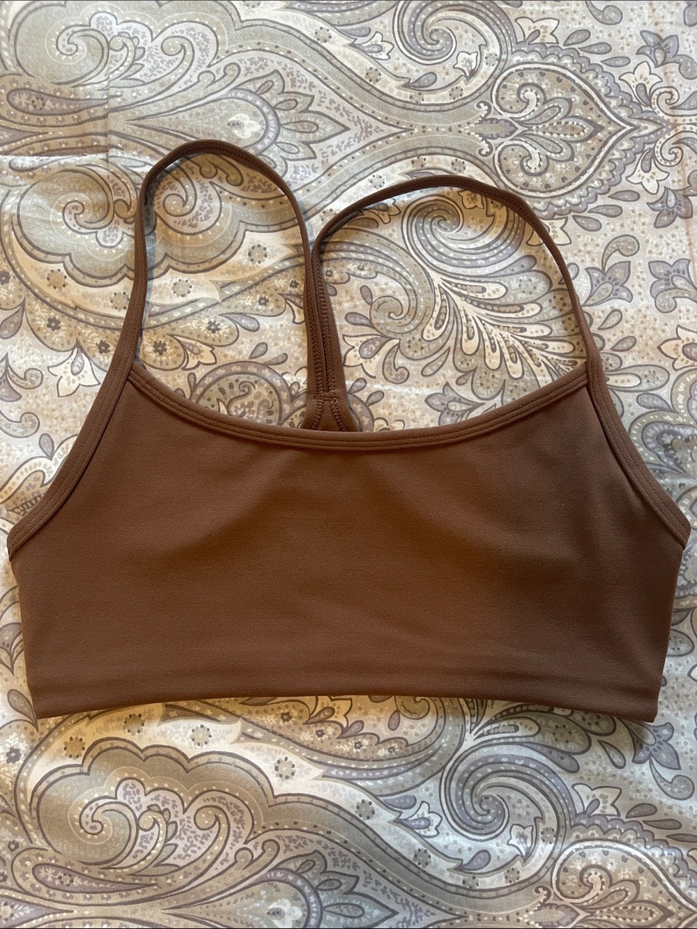 Vuori Brown Minimalist Sports Bra